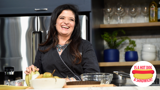 Hey Alex Guarnaschelli, is a hot dog a sandwich?
